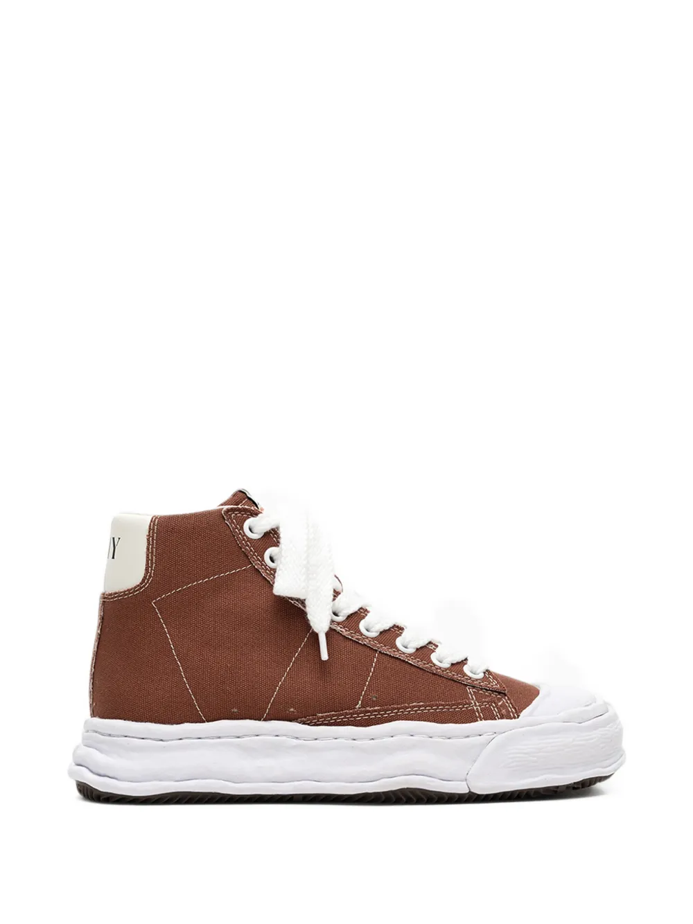 Miharayasuhiro Jackson Og Sole Canvas High-top Sneakers In Brown