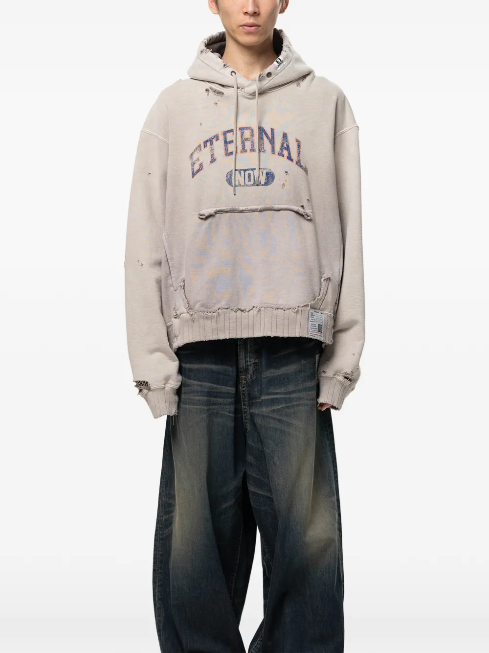 Maison MIHARA YASUHIRO sun-faded like hoodie - Neutrals