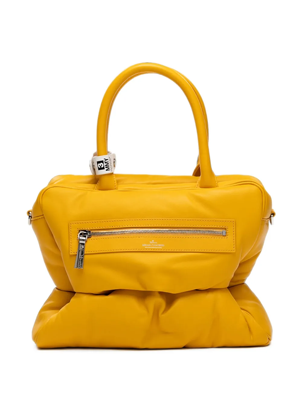 Miharayasuhiro "pucker" Puffer Square Bag In Yellow