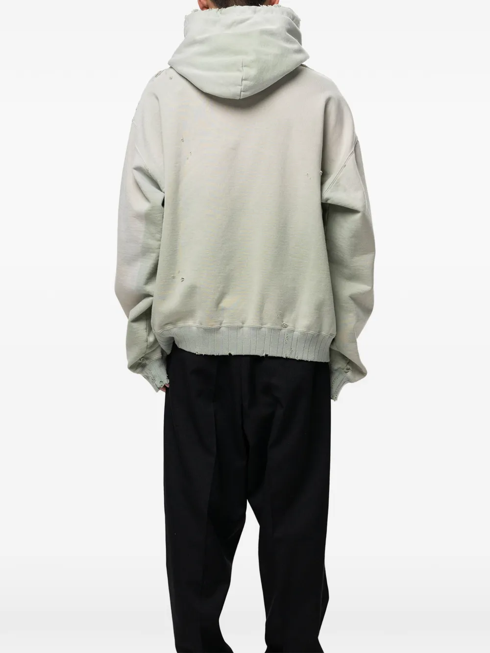 Maison MIHARA YASUHIRO Hoodie met vervaagd effect Groen
