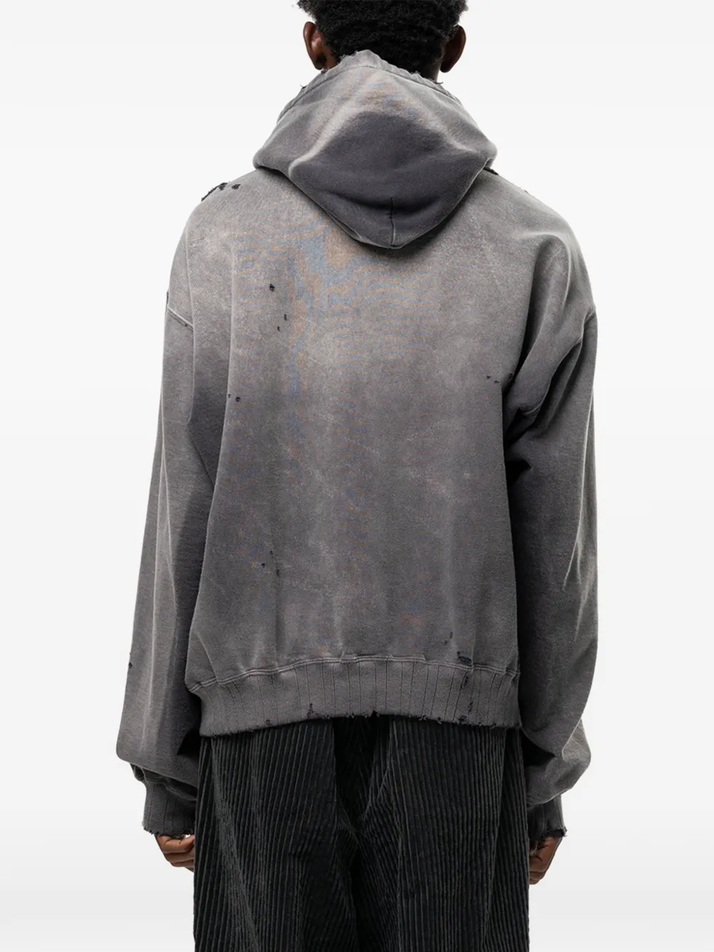 Maison MIHARA YASUHIRO Hoodie met vervaagd effect Grijs