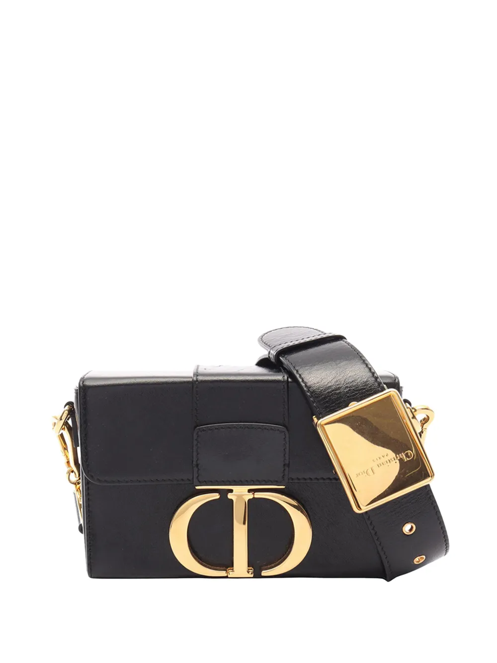 Christian Dior Pre-Owned 2018-2026 Leather 30 Montaigne Box Bag crossbody bag - Schwarz