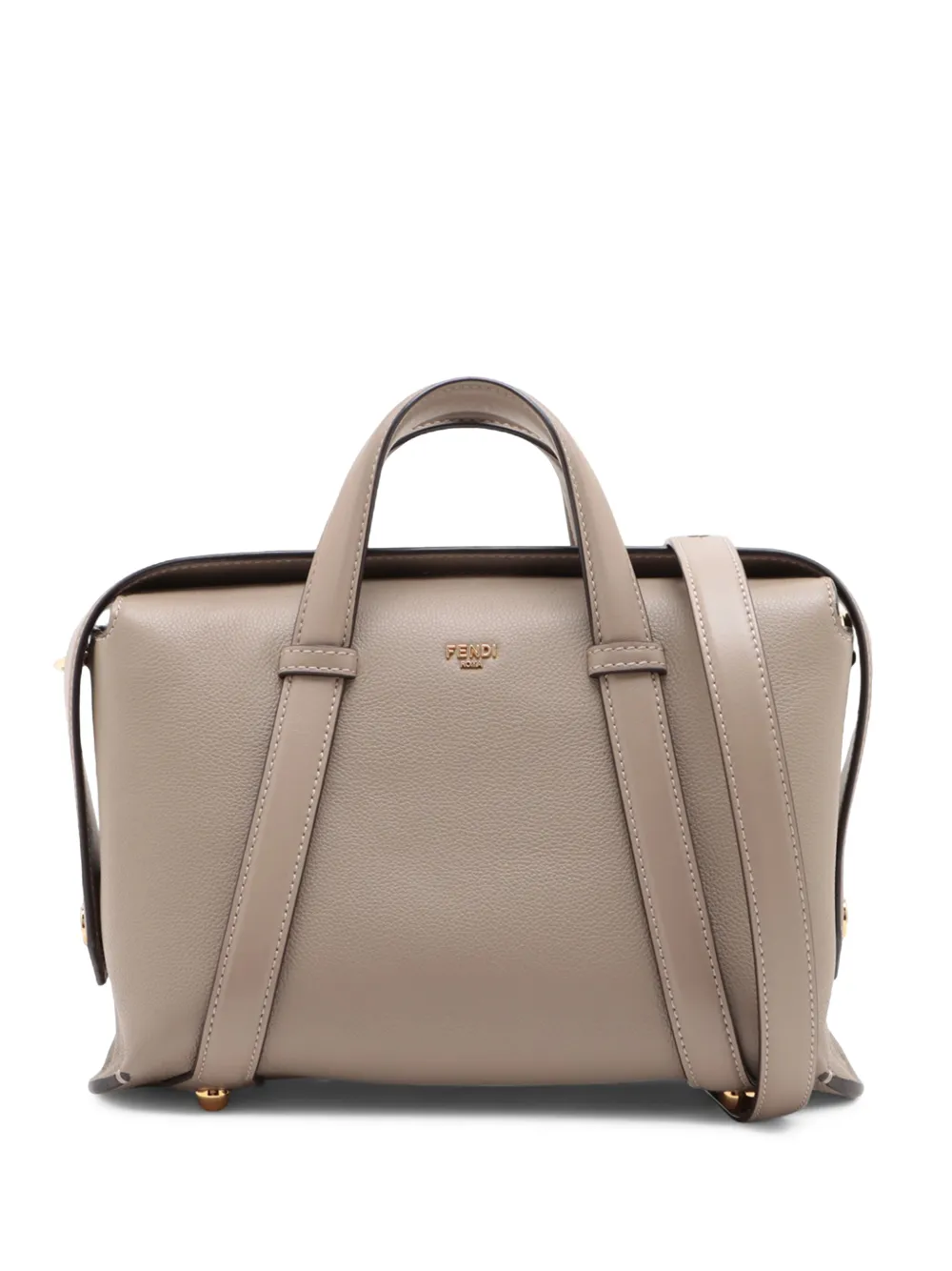 Fendi Pre-Owned 2010-2026 Leather 365 Boston Bag satchel - Grau
