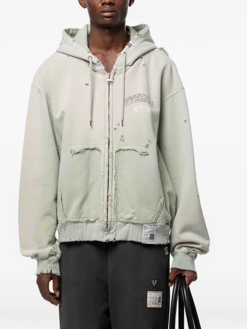 Maison MIHARA YASUHIRO sun-faded like zip-up hoodie