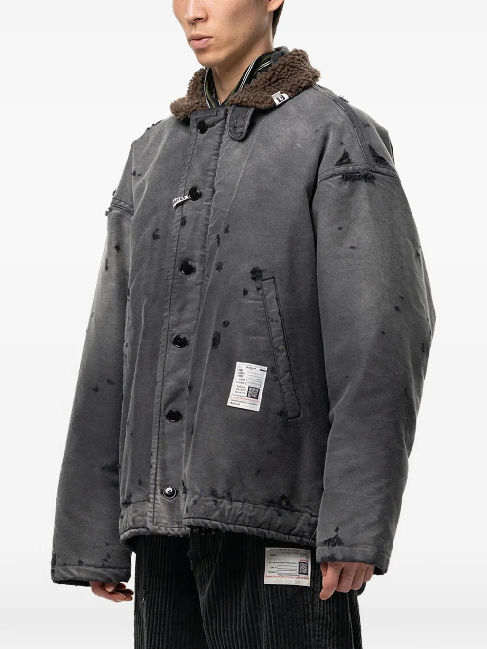 Maison MIHARA YASUHIRO Sun Faded Like legerjack Grijs
