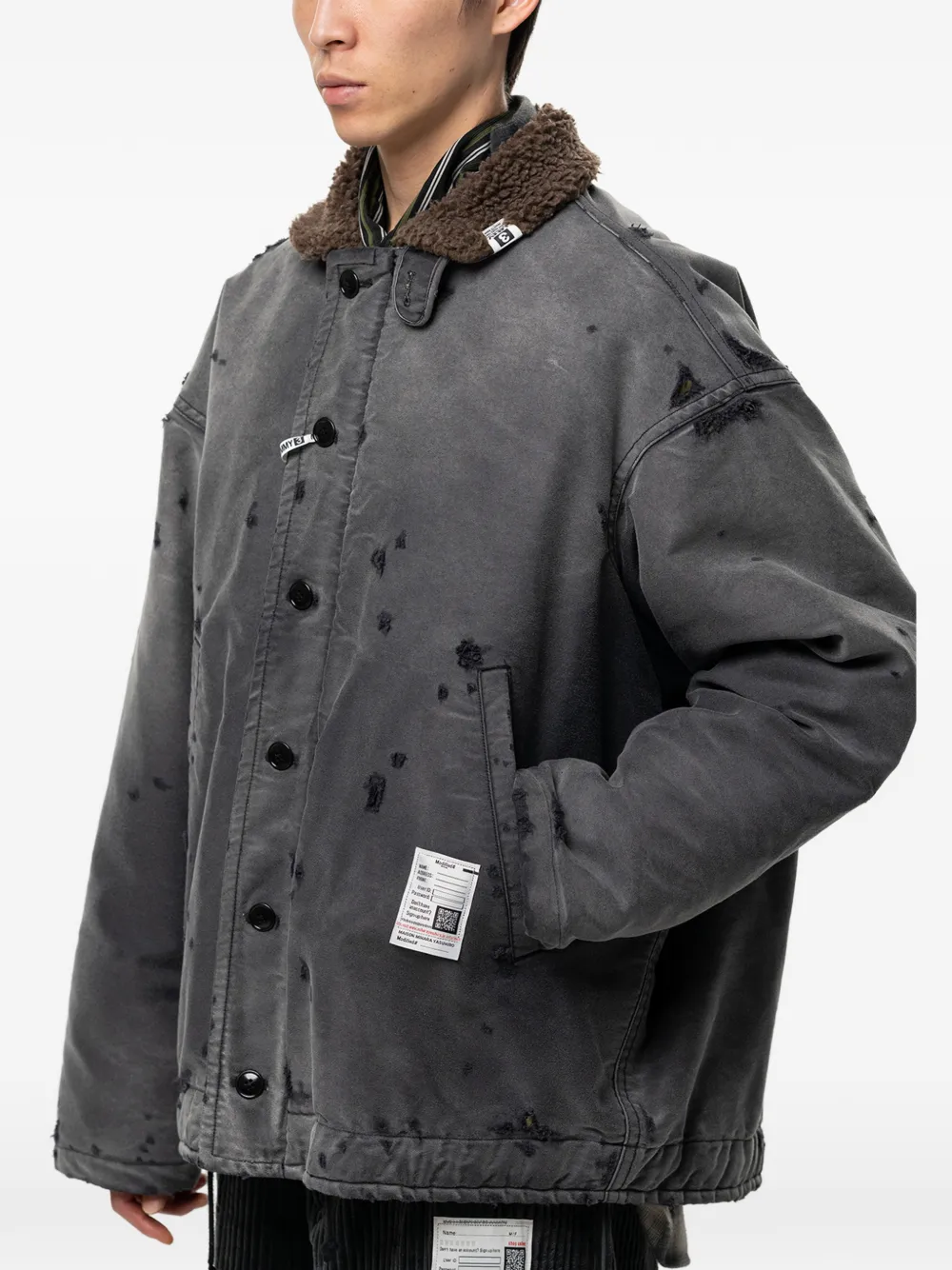 Maison MIHARA YASUHIRO Sun Faded Like legerjack Grijs
