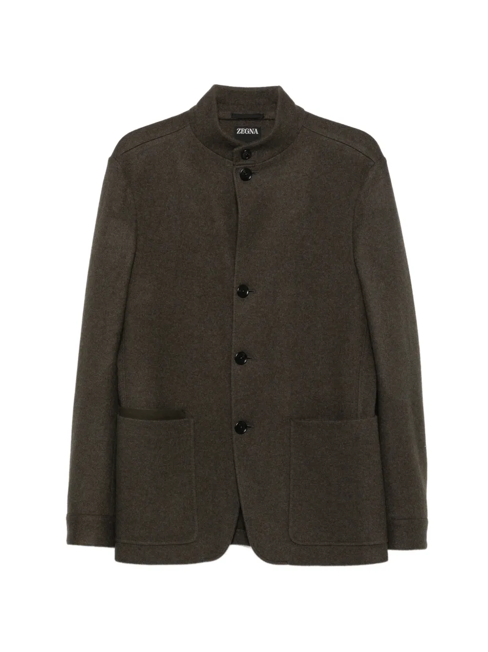 Zegna Il Conte high-neck button-up jacket - Verde