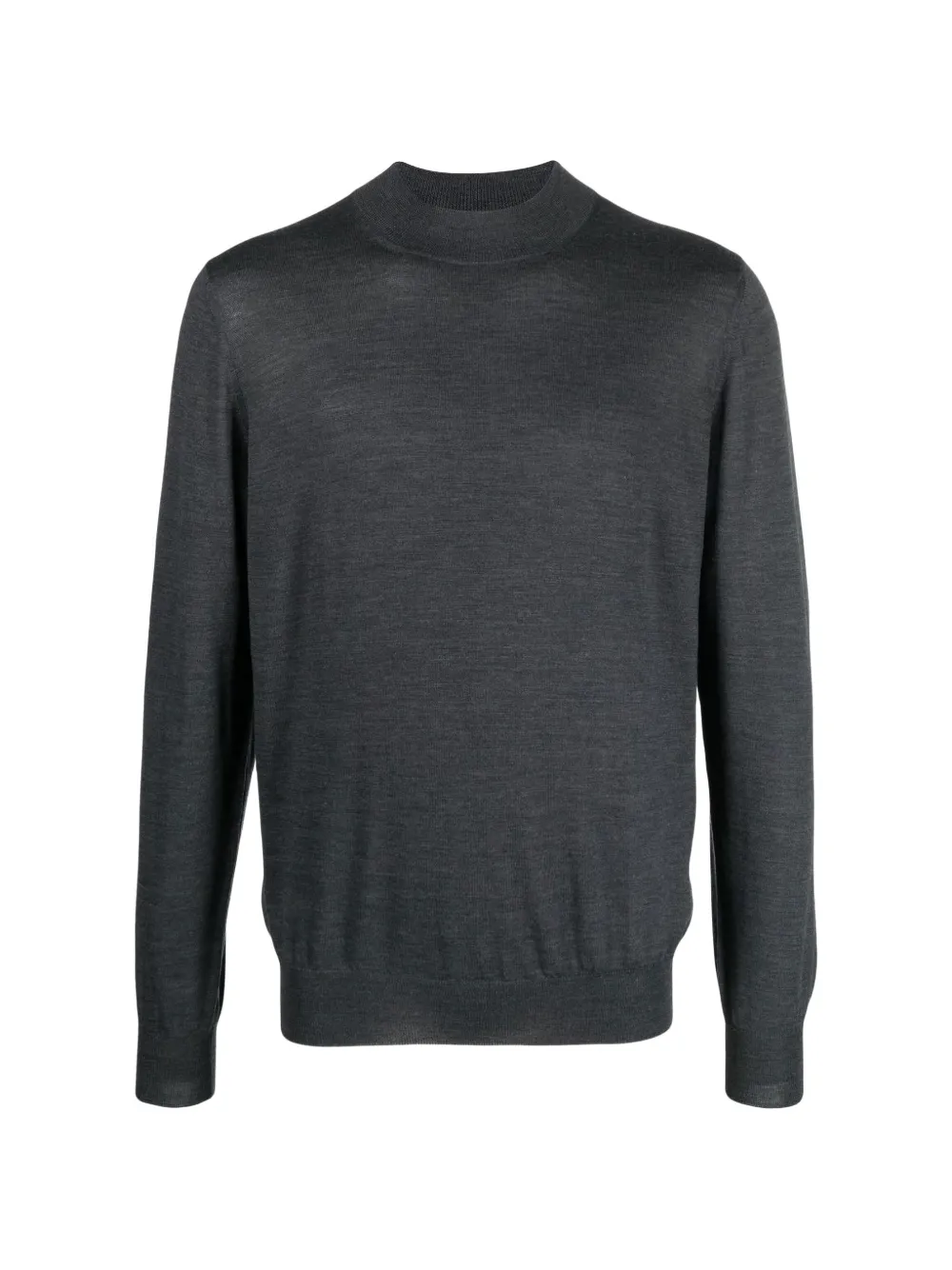 Barba fine-knit mock-neck sweater - Grau