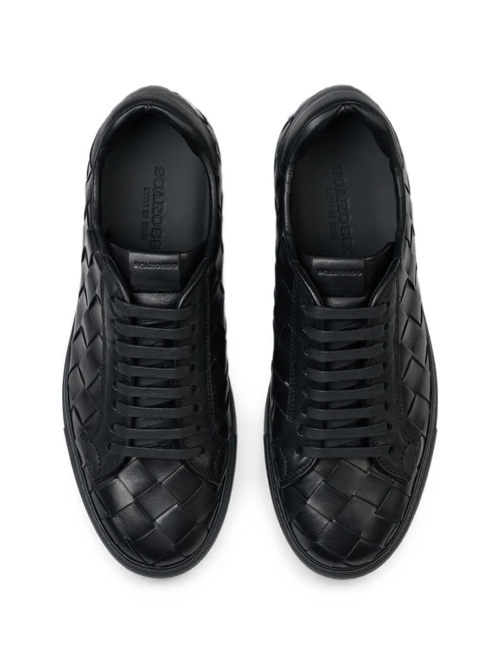 Scarosso Ugo hand-woven sneakers Zwart