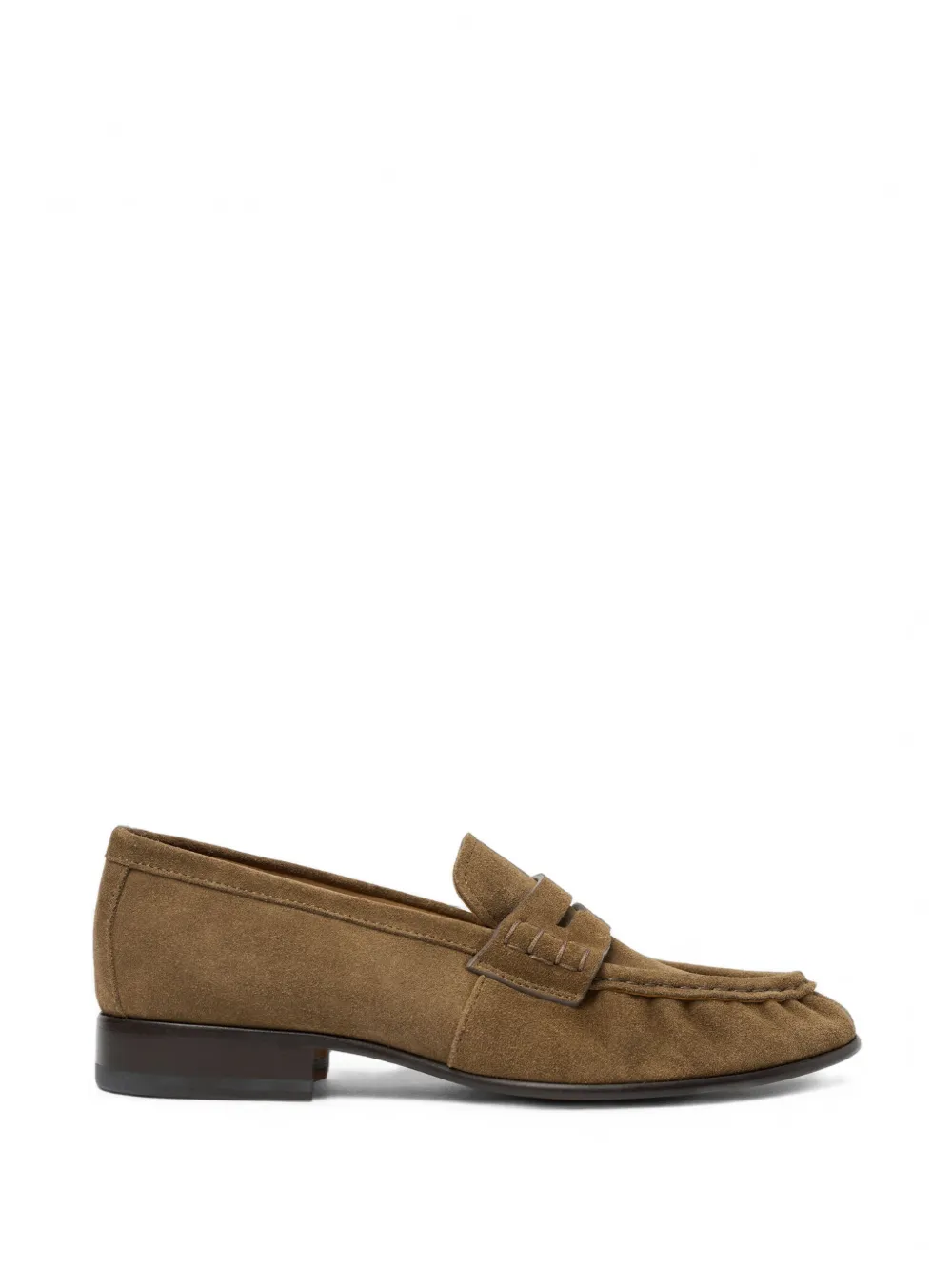 Scarosso Mar suede penny loafers - Marrone