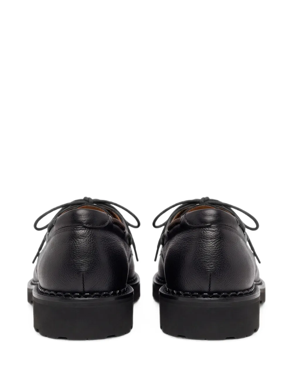 Scarosso Arthur leather boat shoes Zwart