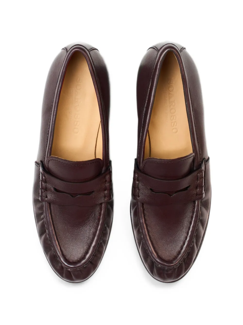 Scarosso Mar gathered-stitch loafers Bruin