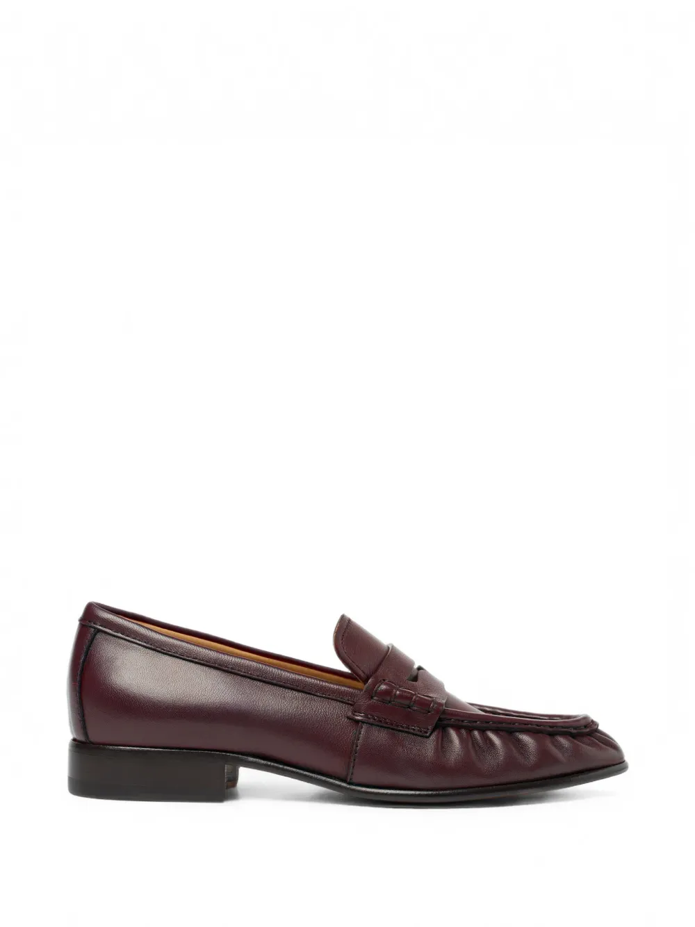Scarosso Mar gathered-stitch loafers - Marrone