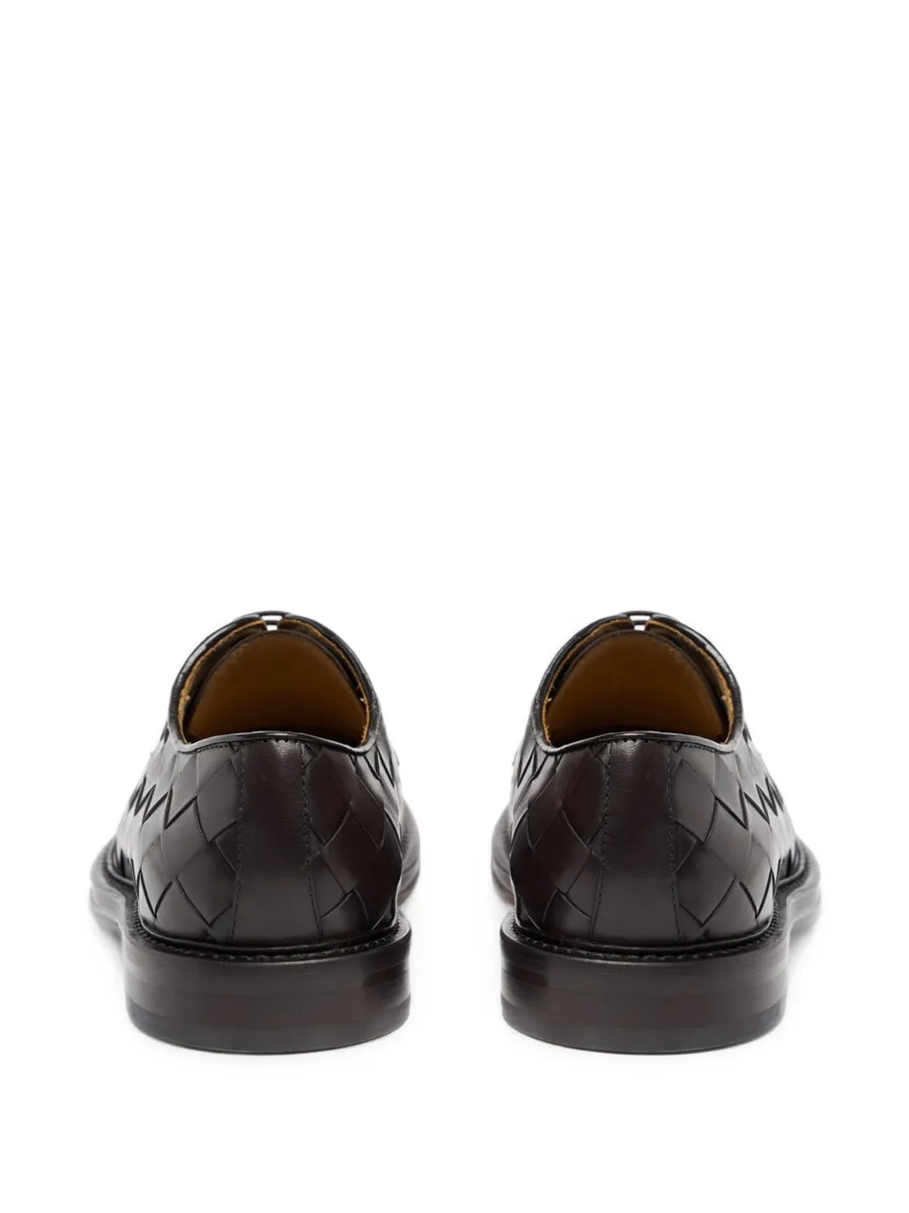 Scarosso Harry woven leather derby shoes Bruin