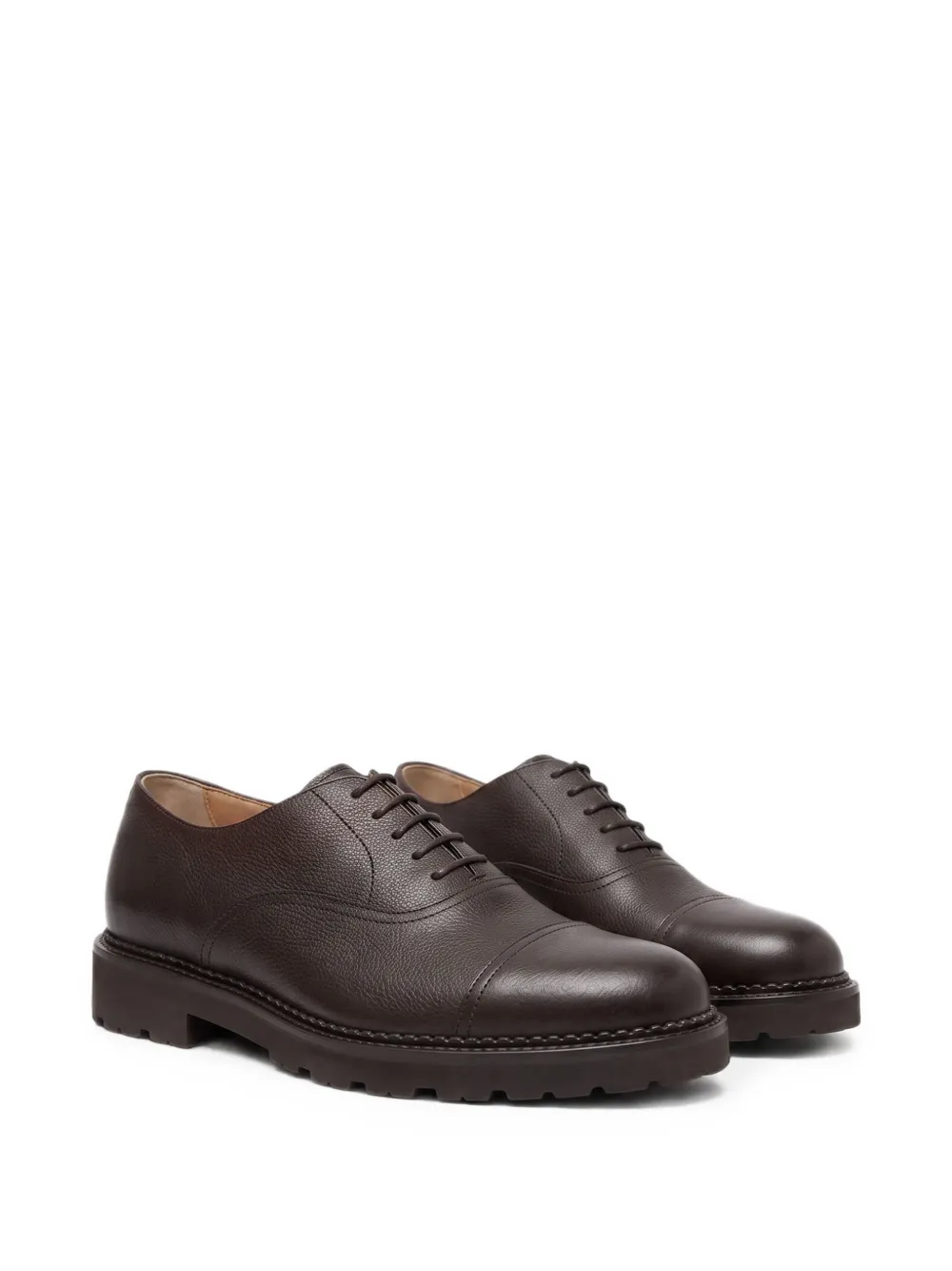 Scarosso Rupert grain-leather Oxford shoes Bruin