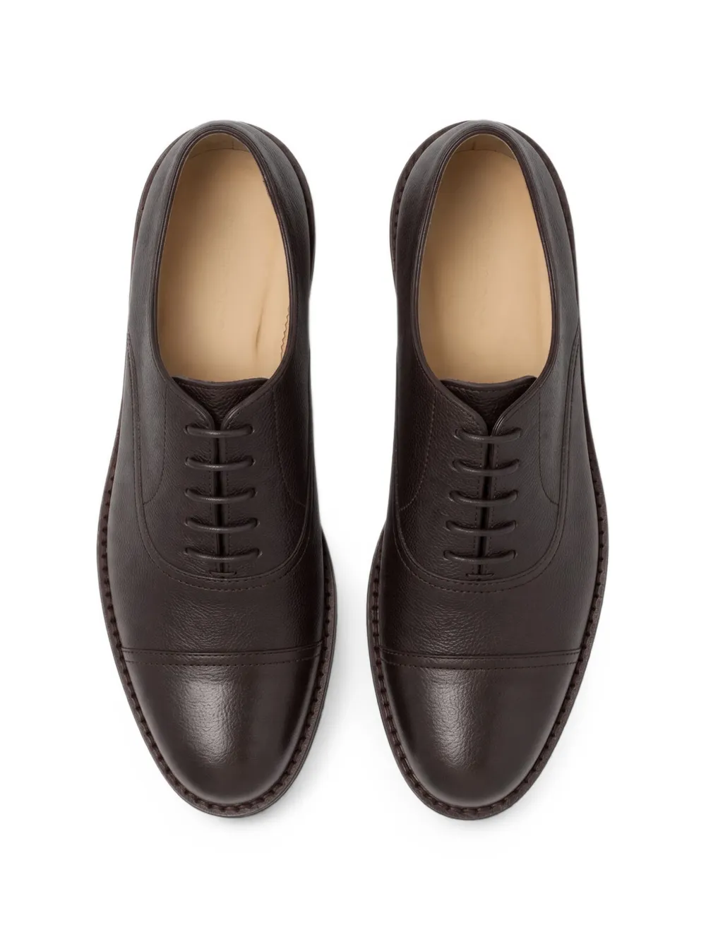 Scarosso Rupert grain-leather Oxford shoes Bruin