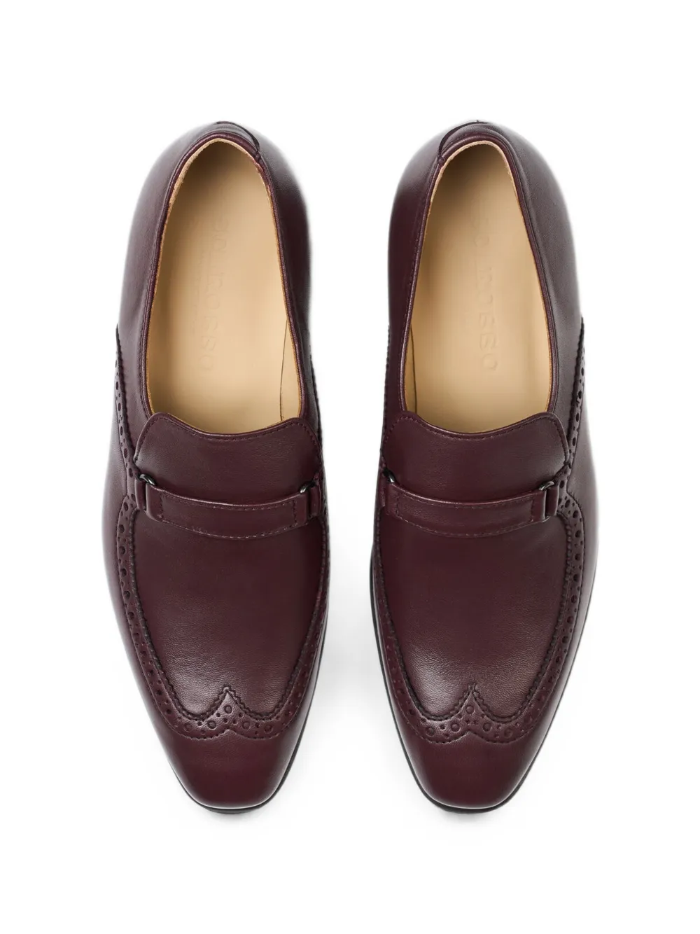 Scarosso Maude brogue loafers Rood