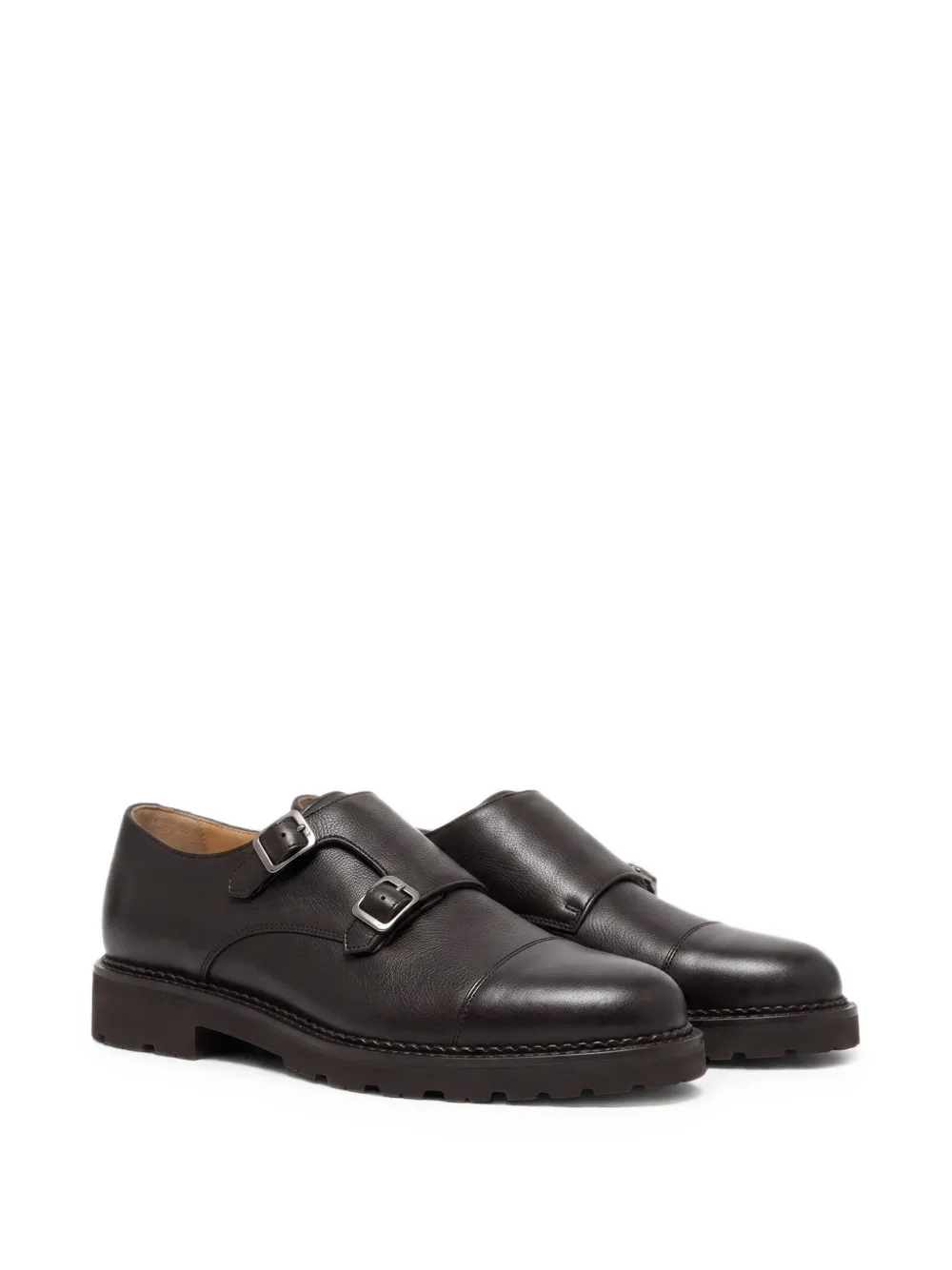 Scarosso Oswald double monk shoes Bruin