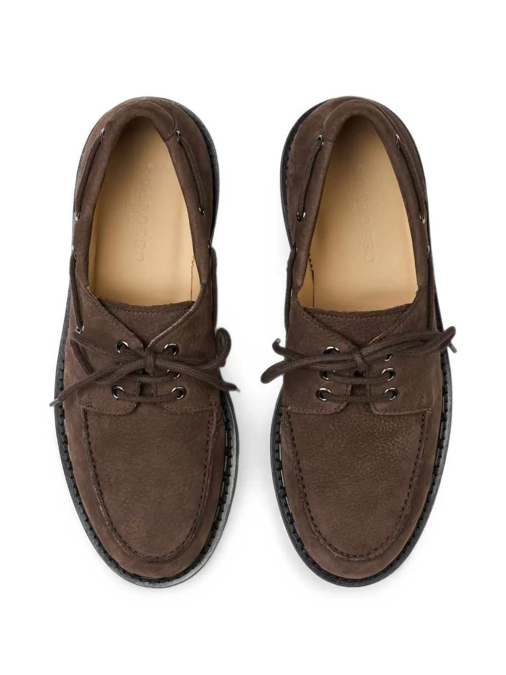 Scarosso Arthur lug-sole boat shoes Bruin
