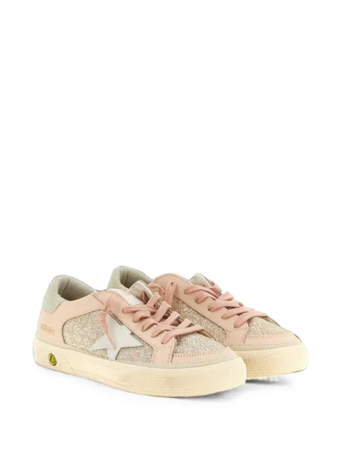 Golden Goose Kids May glitter-panel sneakers