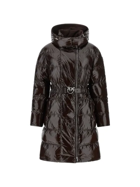 PINKO Love Birds buckle down coat