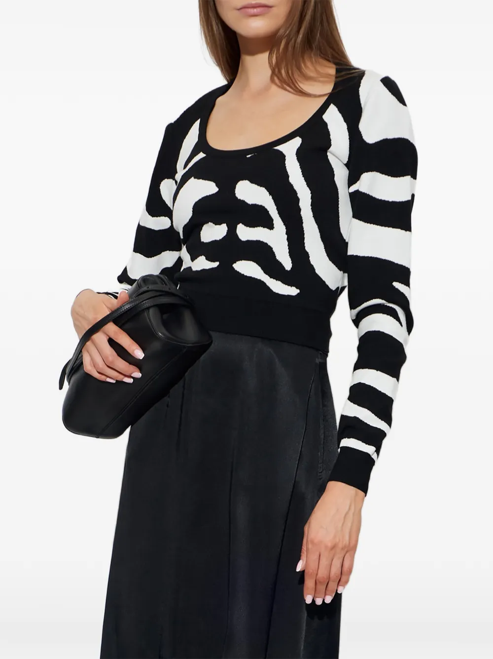 Moschino Trui met inleg Zwart