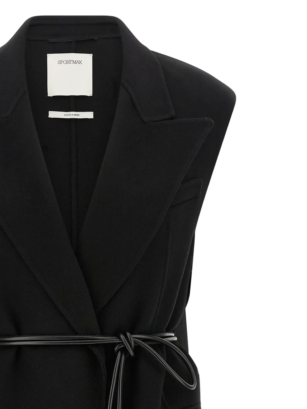 Sportmax SpxRapido mouwloze blazer Zwart