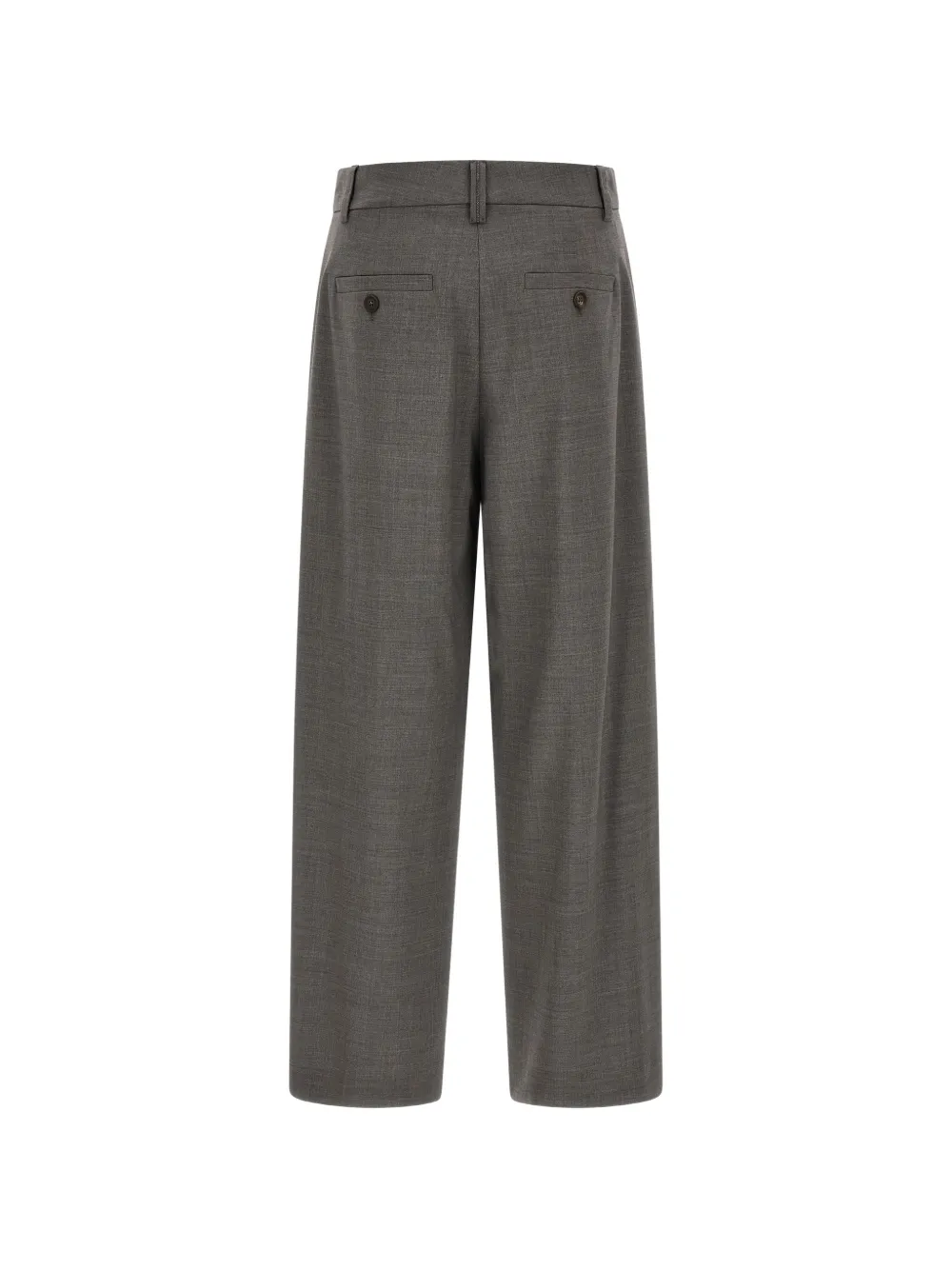 Brunello Cucinelli Wollen pantalon met Monili Grijs