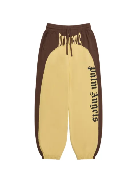 Palm Angels logo-print colour-block track pants