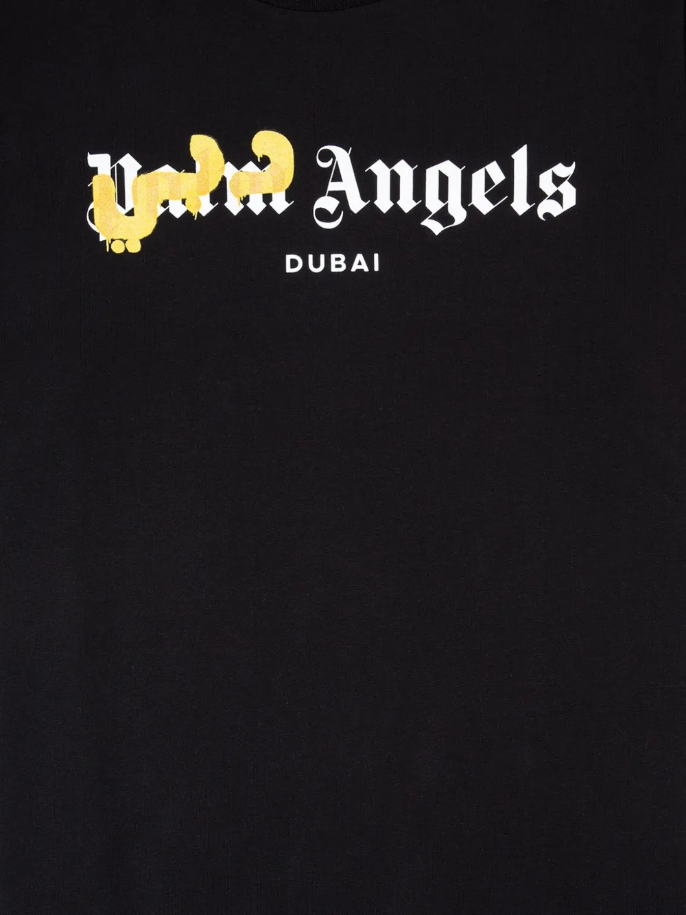Palm Angels T-shirt met logoprint Zwart