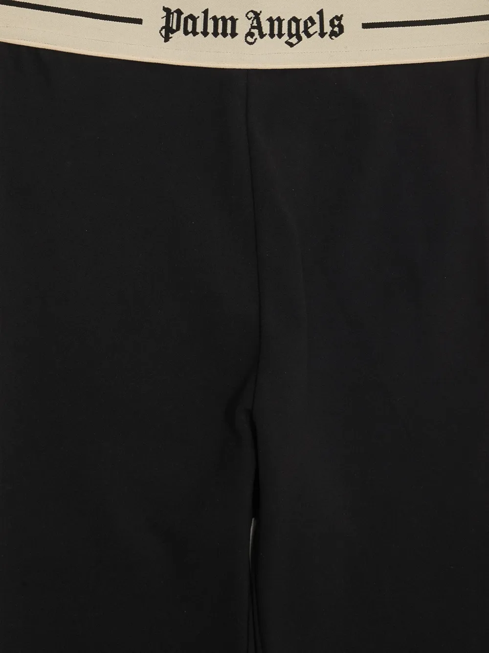 Palm Angels logo-waistband side-stripe leggings Zwart