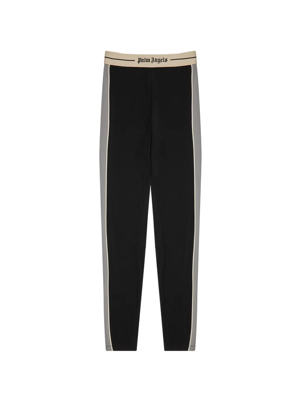 Palm Angels logo-waistband side-stripe leggings