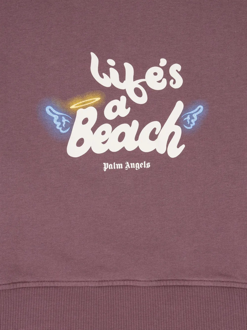 Palm Angels Cropped trui met tekst-print Paars