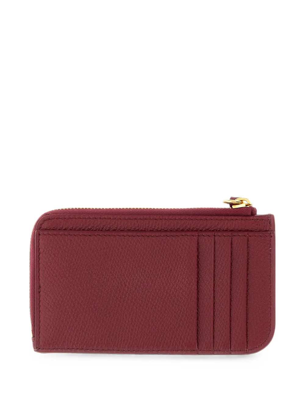Valentino Garavani VLogo Signature leren pasjeshouder Rood