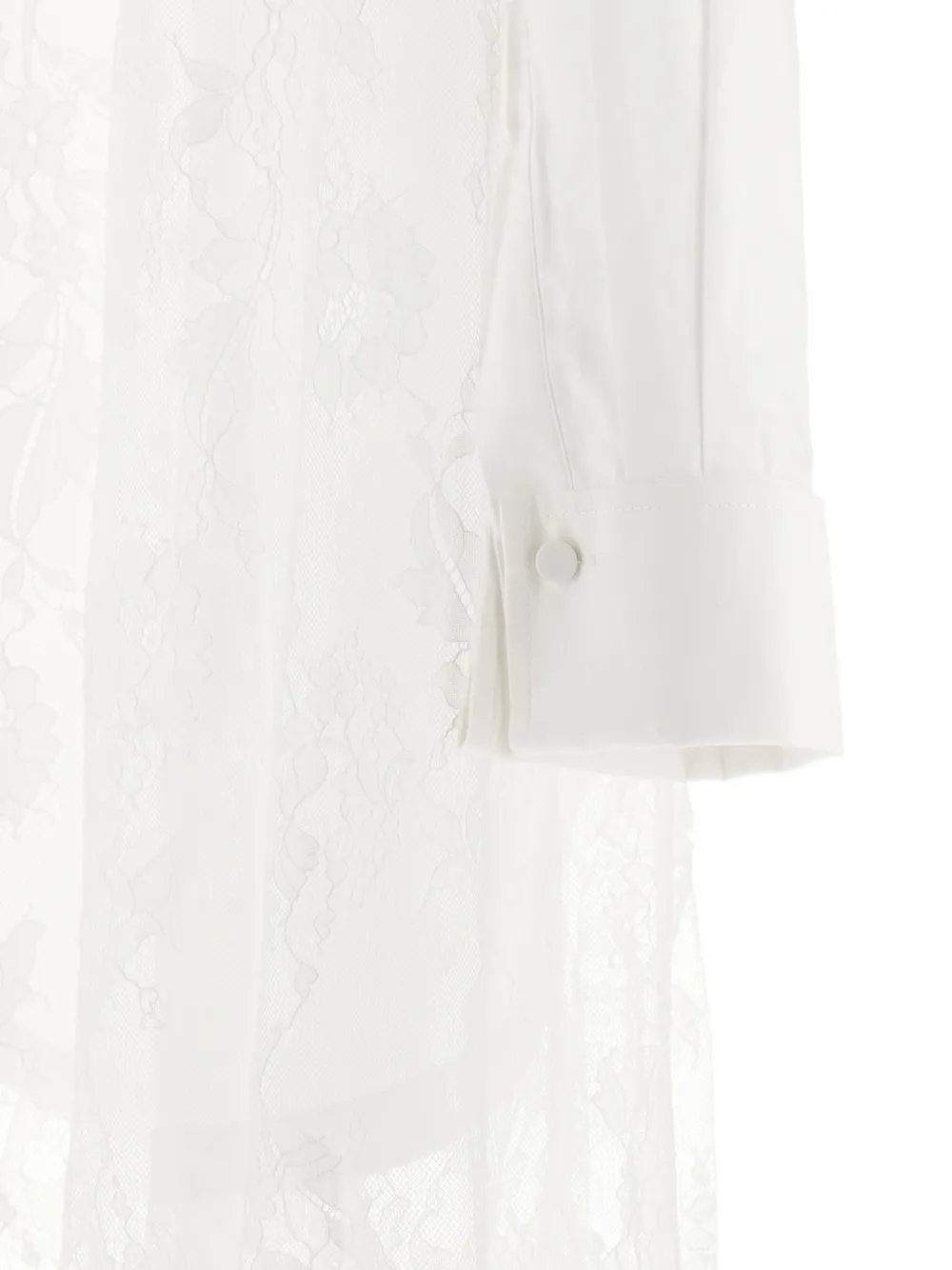 ZIMMERMANN Vaillant midi-jurk met kant Wit