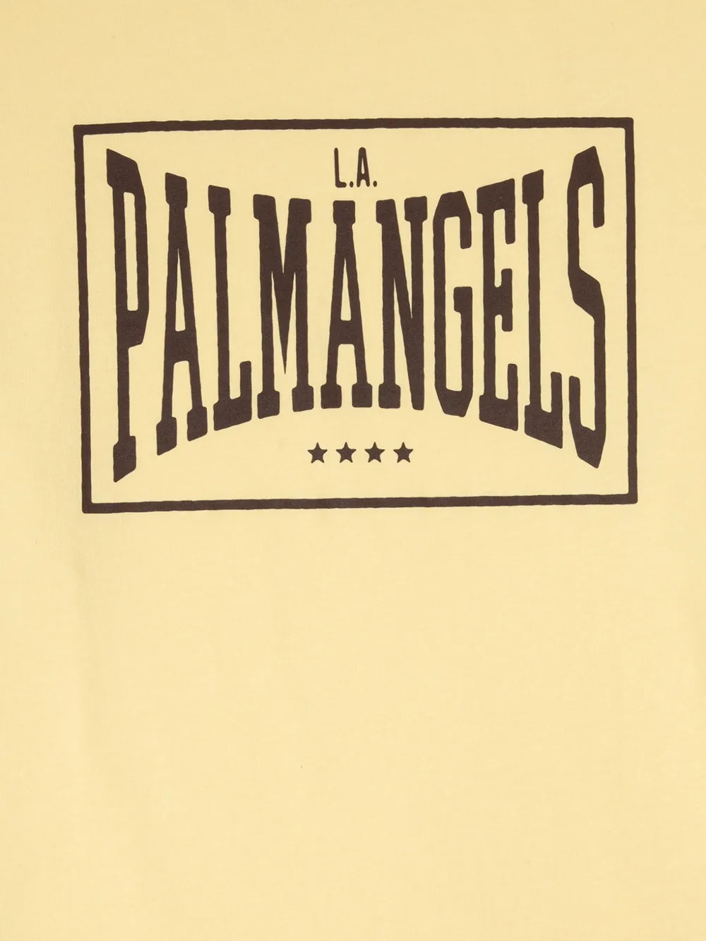 Palm Angels Vintage Box T-shirt met logo-print Geel