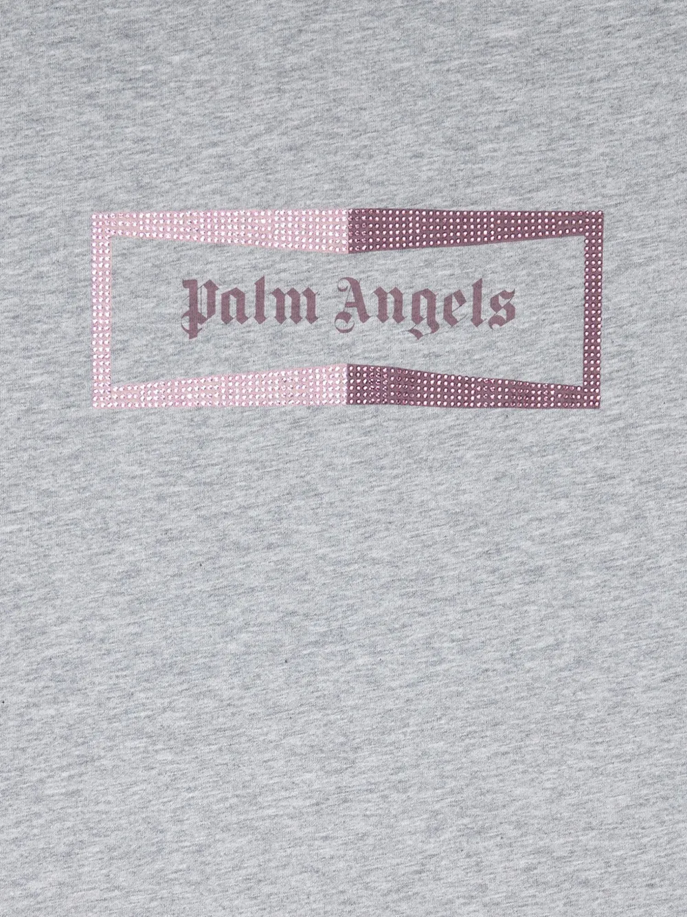 Palm Angels T-shirt verfraaid met kristallen Grijs