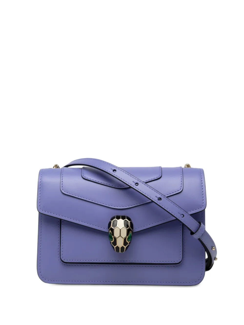 Bvlgari Pre-Owned 2010-2025 Serpenti Forever Umhängetasche aus Kalbsleder - Violett