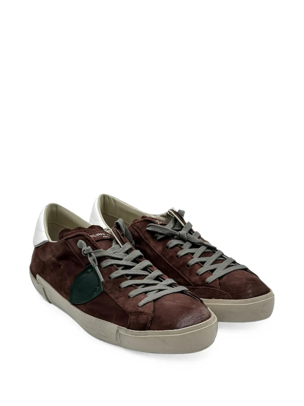 Philippe Model Paris PRLU.XS25 logo-patch sneakers Bruin