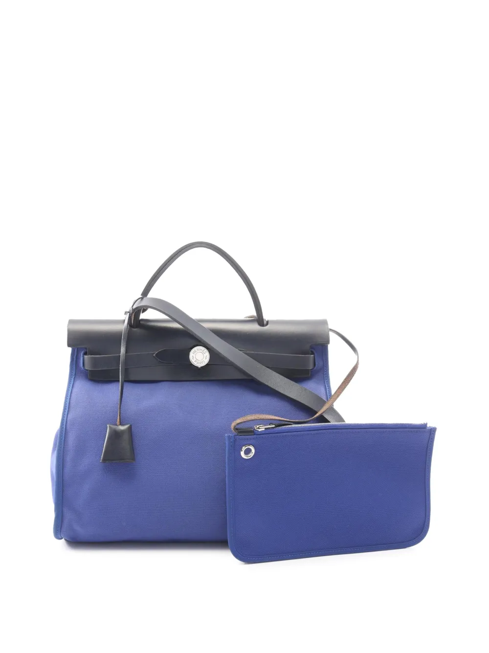 Hermès Pre-Owned Borsa a tracolla Herbag Zip 31 tela Toile 2018 - Blu