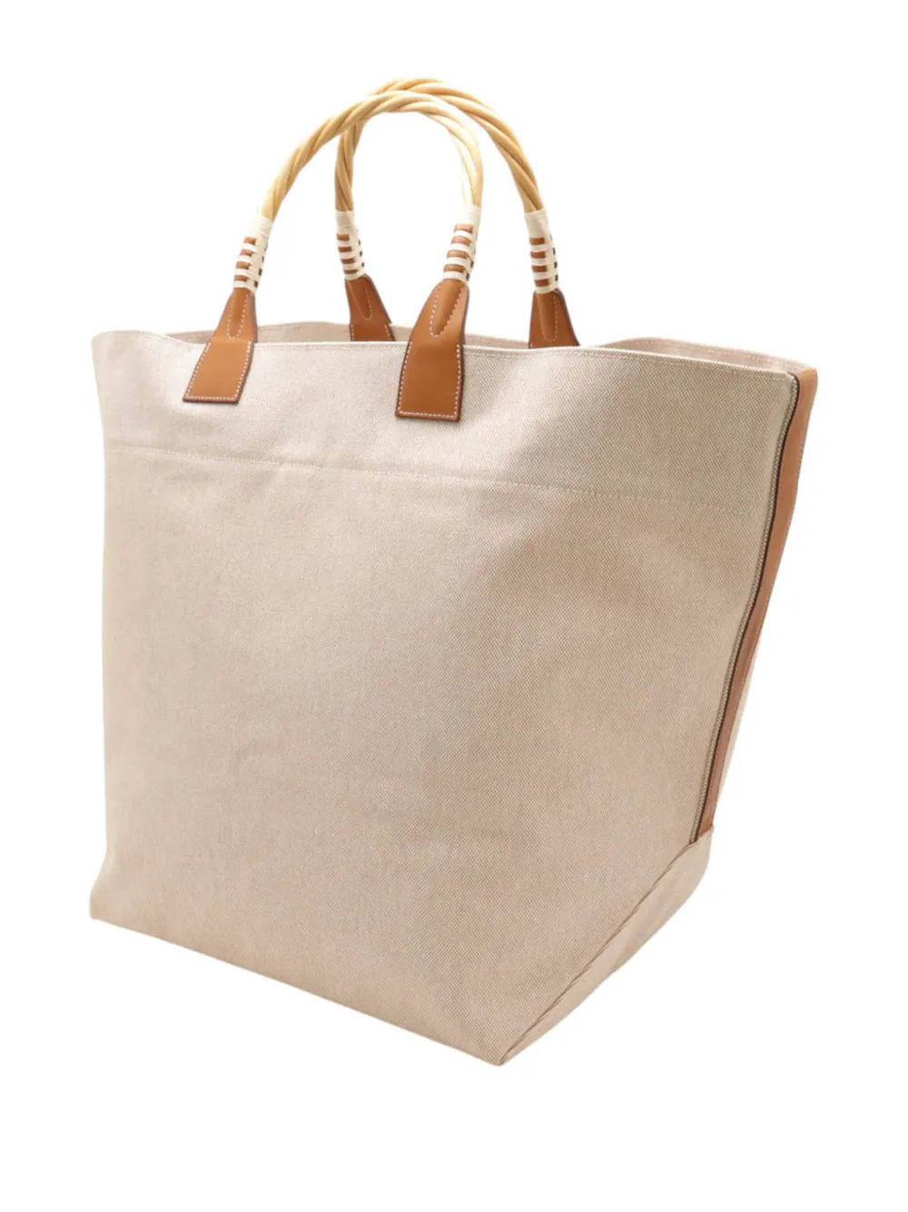Hermès Pre-Owned 2000-2026 Limited Edition Toile Sac Steeple 42 tote bag - Nude