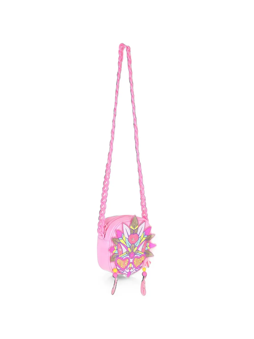 Billieblush Schoudertas met opgestikte kat en glitters Roze