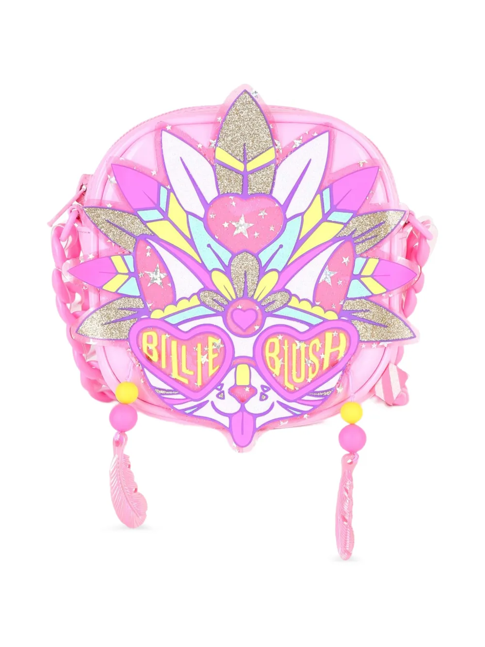 Billieblush Borsa a spalla con applicazione - Rosa