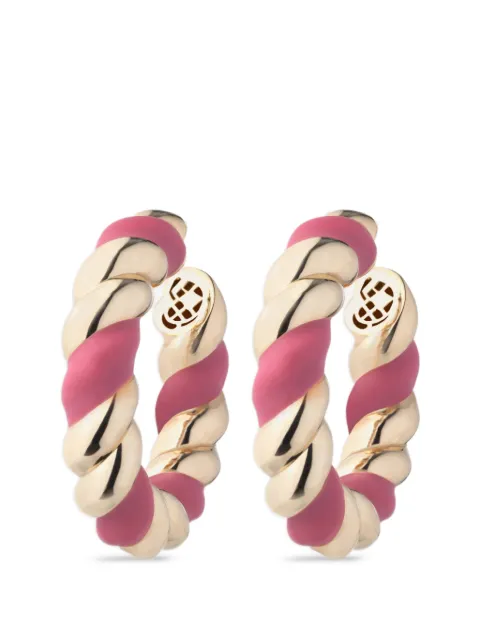Eddie Borgo Torsade hoop earrings