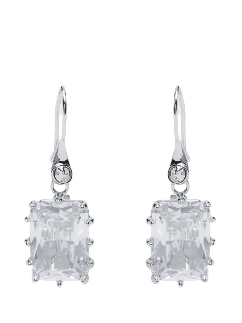 Eddie Borgo Rectangle Estate drop earrings - Argento