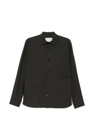 Sacai チェック シャツジャケット | グレー | FARFETCH JP