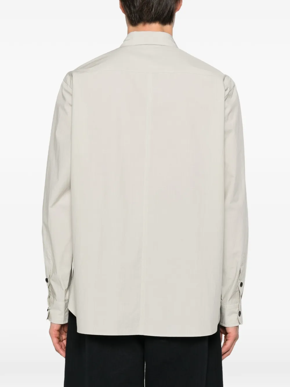 sacai patch-pocket shirt Beige
