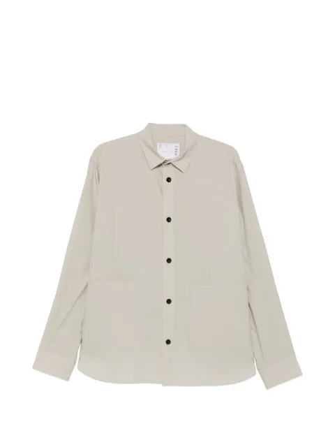 sacai patch-pocket shirt
