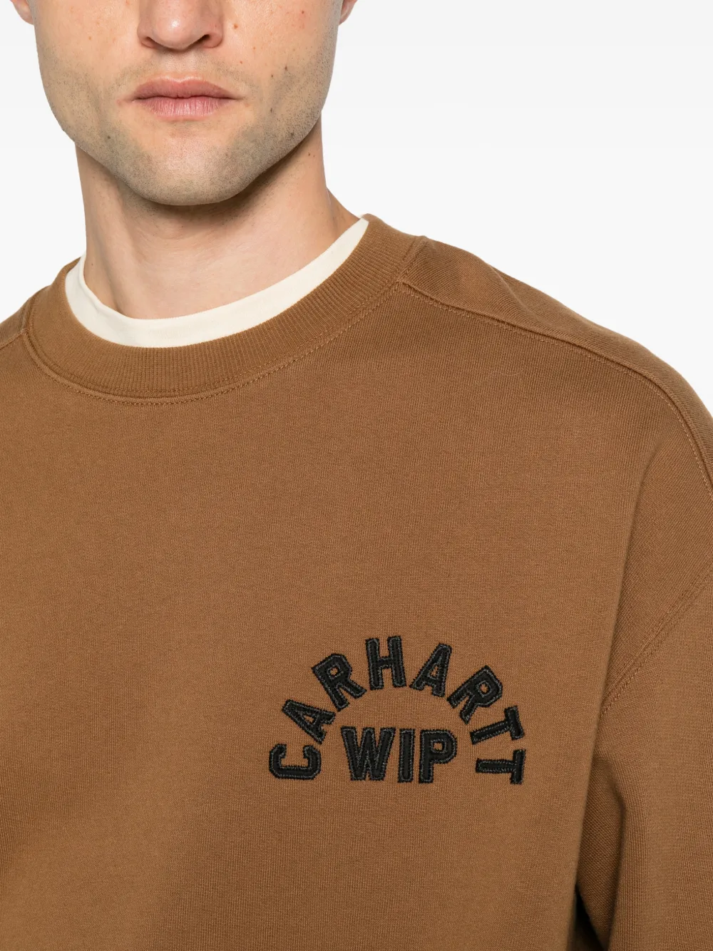 Carhartt WIP Sweater met geborduurd logo Bruin