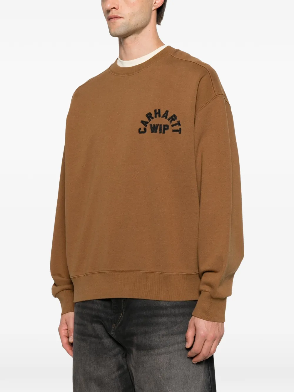 Carhartt WIP Sweater met geborduurd logo Bruin